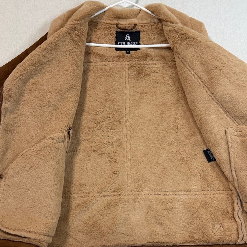 Steve Madden Brown Teddy Jacket - Picture 9 of 11